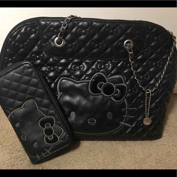 black hello kitty purse
